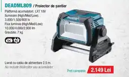 Makita MAKITA DEADML809/ Proiector de şantier Ofertă