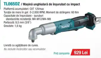 Makita MAKITA TL065DZ / Maşină unghiulară de înşurubat cu impact Ofertă