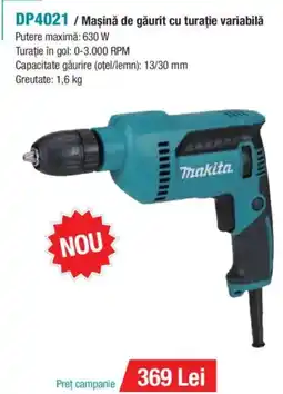 Makita MAKITA DP4021 / Maşină de găurit cu turație variabilă Ofertă