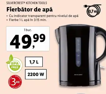 Lidl SILVERCREST® KITCHEN TOOLS Fierbător de apă Ofertă