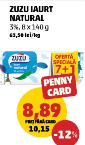 Penny ZUZU Iaurt natural Ofertă