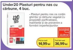 Dr.Max Under20 Plasturi pentru nas cu cărbune Ofertă