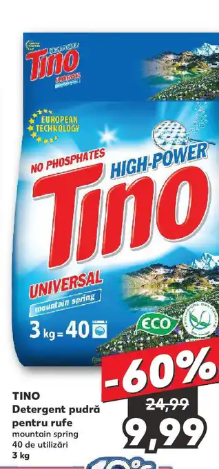 Kaufland TINO Detergent pudră pentru rufe Ofertă