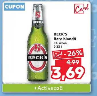 Kaufland BECK'S Bere blondă Ofertă