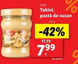 Lidl ΚΑΝΙΑ Tahini, pastă de susan Ofertă