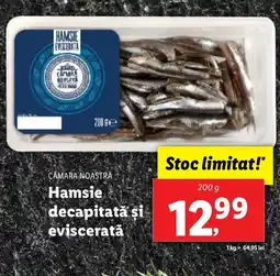 Lidl CAMARA NOASTRĂ Hamsie decapitată şi eviscerată Ofertă