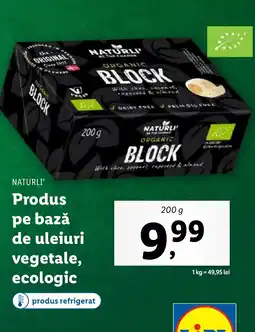 Lidl NATURLI' Produs pe bază de uleiuri vegetale, ecologic Ofertă