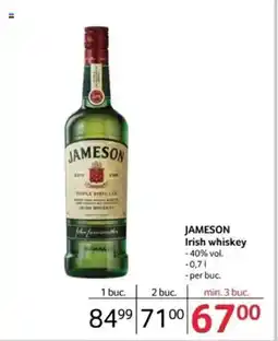 Selgros JAMESON Irish whiskey Ofertă