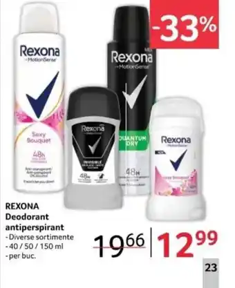 Selgros REXONA Deodorant antiperspirant Ofertă