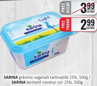 CBA SARINA grăsime vegetală tartinabilă Ofertă