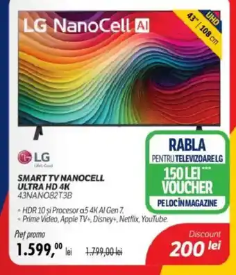 Flanco LG Smart tv nanocell ultra hd 4k Ofertă