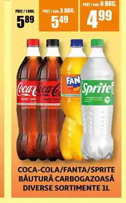 Auchan COCA-COLA/FANTA/SPRITE Băutură carbogazoasă Ofertă
