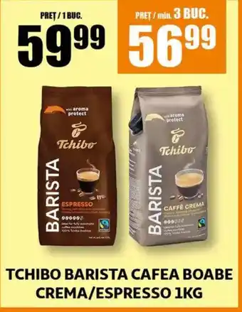 Auchan TCHIBO Barista cafea boabe crema/espresso Ofertă