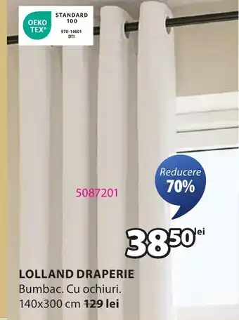 JYSK Lolland draperie Ofertă