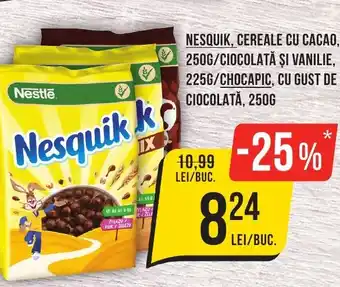 Mega Image NESQUIK, cereale cu cacao, /ciocolată şi vanilie, /chocapic, cu gust de ciocolată Ofertă