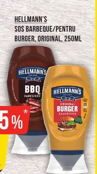 Mega Image HELLMANN'S Sos barbeque/pentru burger, original Ofertă