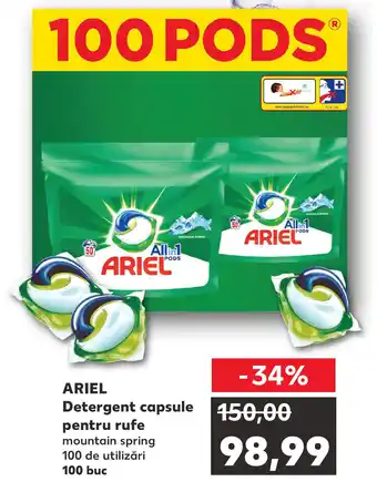 Kaufland ARIEL Detergent capsule pentru rufe Ofertă