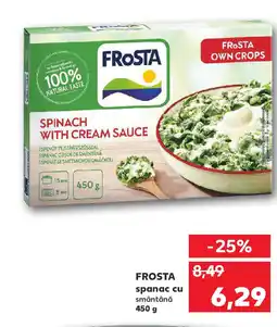 Kaufland FROSTA spanac cu smântână Ofertă