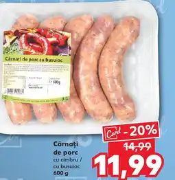 Kaufland Cârnaţi de porc cu cimbru / cu busuioc Ofertă