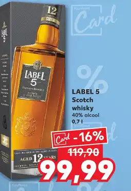 Kaufland LABEL 5 Scotch whisky Ofertă