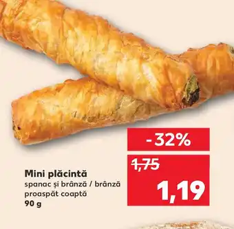 Kaufland Mini plăcintă spanac şi brânză / brânză proaspăt coaptă Ofertă