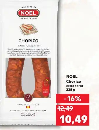 Kaufland NOEL Chorizo extra sarta Ofertă