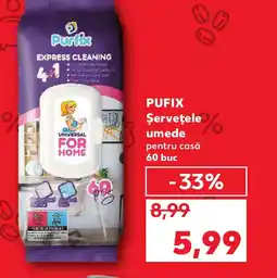 Kaufland PUFIX Şerveţele umede Ofertă