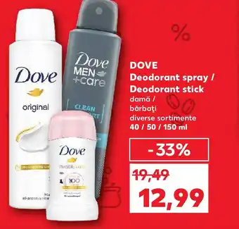 Kaufland DOVE Deodorant spray / Deodorant stick Ofertă