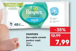 Kaufland PAMPERS Şerveţele umede pentru copii aqua Ofertă