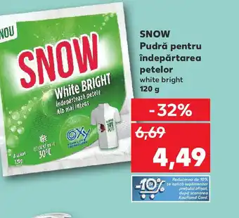 Kaufland SNOW Pudră pentru îndepărtarea petelor white bright Ofertă