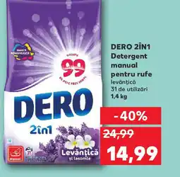 Kaufland DERO 2ÎN1 Detergent manual pentru rufe Ofertă