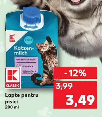 Kaufland Lapte pentru pisici Ofertă