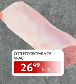 Unicarm Cotlet porc fara os vrac Ofertă