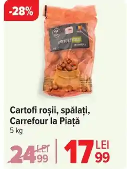 Carrefour Cartofi roşii, spălați, Carrefour la Piaţă Ofertă