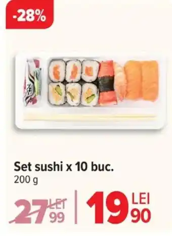 Carrefour Set sushi x 10 buc. Ofertă