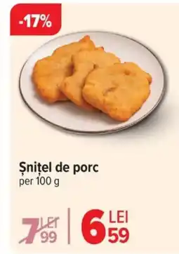 Carrefour Snitel de porc Ofertă