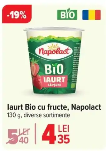 Carrefour laurt Bio cu fructe, Napolact Ofertă