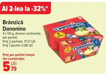 Carrefour Brânzică Danonino Ofertă