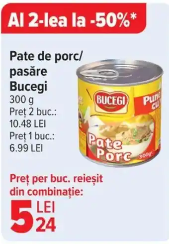 Carrefour Pate de porc/ pasăre Bucegi Ofertă