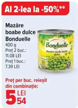 Carrefour Mazăre boabe dulce Bonduelle Ofertă