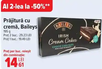 Carrefour Prăjitură cu cremă, Baileys Ofertă