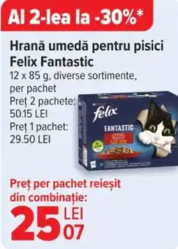 Carrefour Hrană umedă pentru pisici Felix Fantastic Ofertă