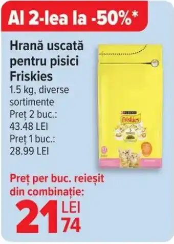 Carrefour Hrană uscată pentru pisici Friskies Ofertă