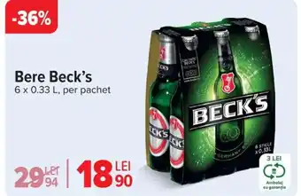 Carrefour Bere Beck's Ofertă