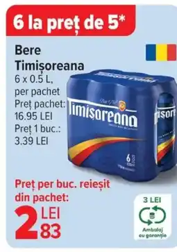 Carrefour Bere Timişoreana Ofertă