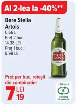 Carrefour Bere Stella Artois Ofertă