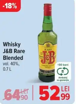 Carrefour Whisky J&B Rare Blended Ofertă