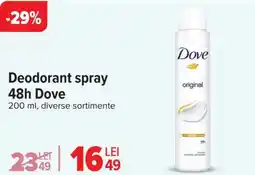 Carrefour Deodorant spray 48h Dove Ofertă