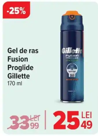 Carrefour Gel de ras Fusion Proglide Gillette Ofertă