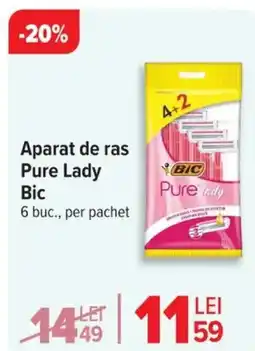 Carrefour Aparat de ras Pure Lady Bic Ofertă